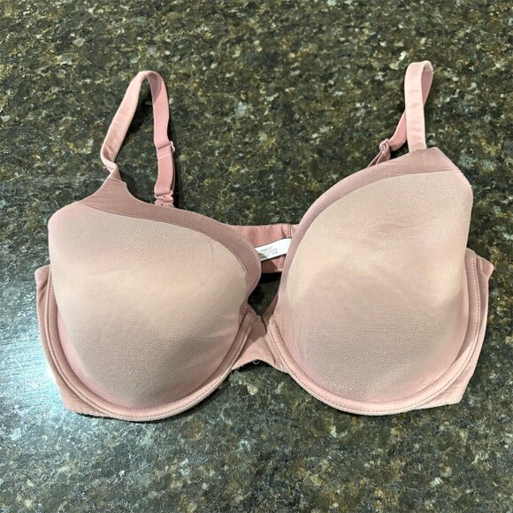 Victoria's Secret Other - Victoria's Secret T-Shirt Bra Womens 36DD Maroon Underwire Lightly Lined